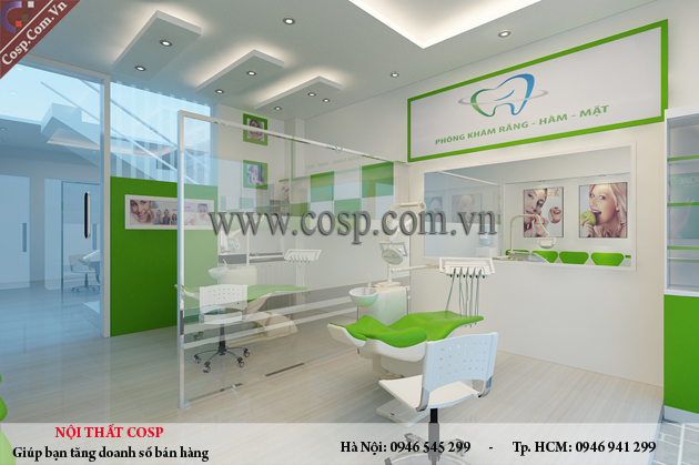 thiet ke noi that phong kham nha khoa